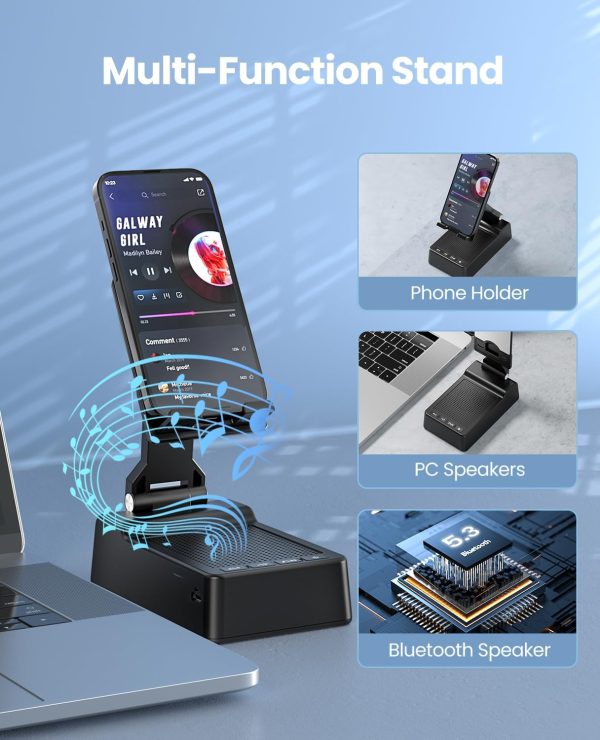 4 In 1 Bluetooth Phone Stand With Speaker And Charger - Image 3